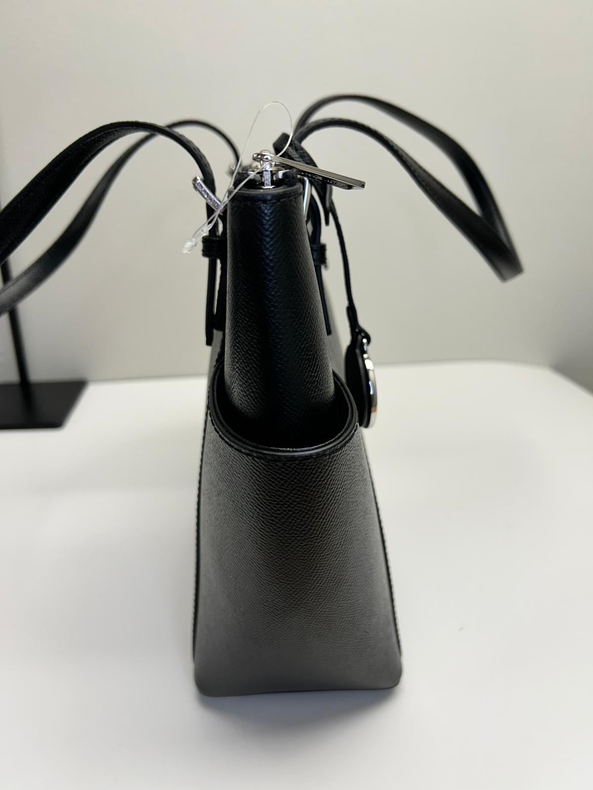 MK Charlotte Large Saffiano Leather Top-Zip Tote Bag