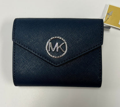 Cartera mediana de piel saffiano MK Greenwich