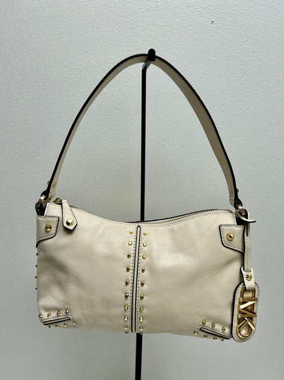 MK Astor Large Studded Leather Shoulder Bag