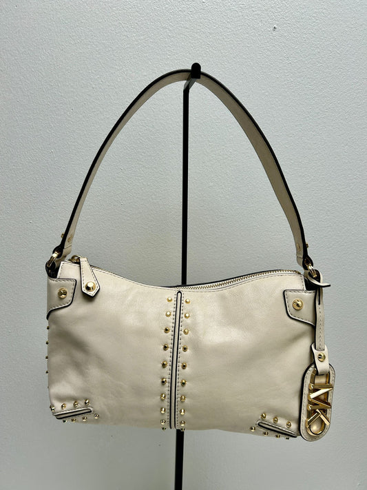 MK Astor Large Studded Leather Shoulder Bag