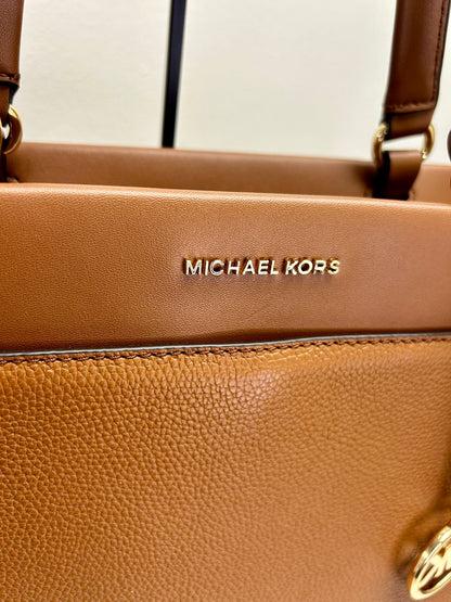 MK Graham Large Leather Top Zip Tote