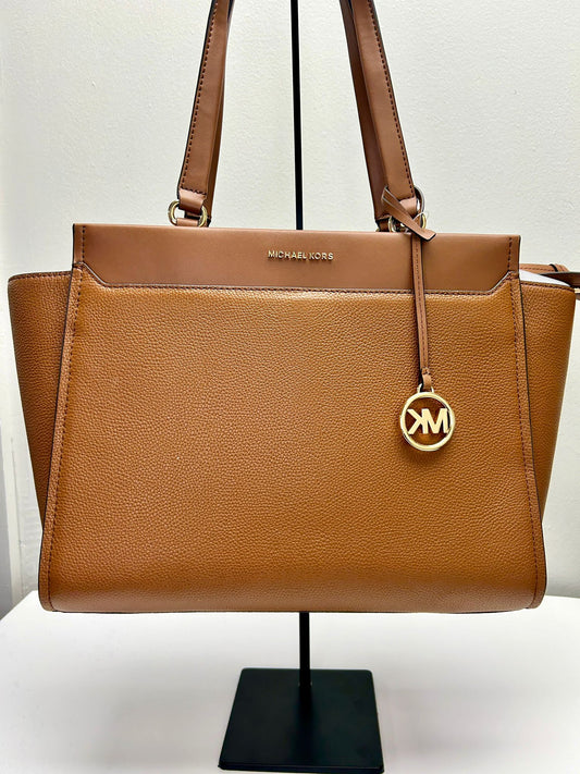 MK Graham Large Leather Top Zip Tote