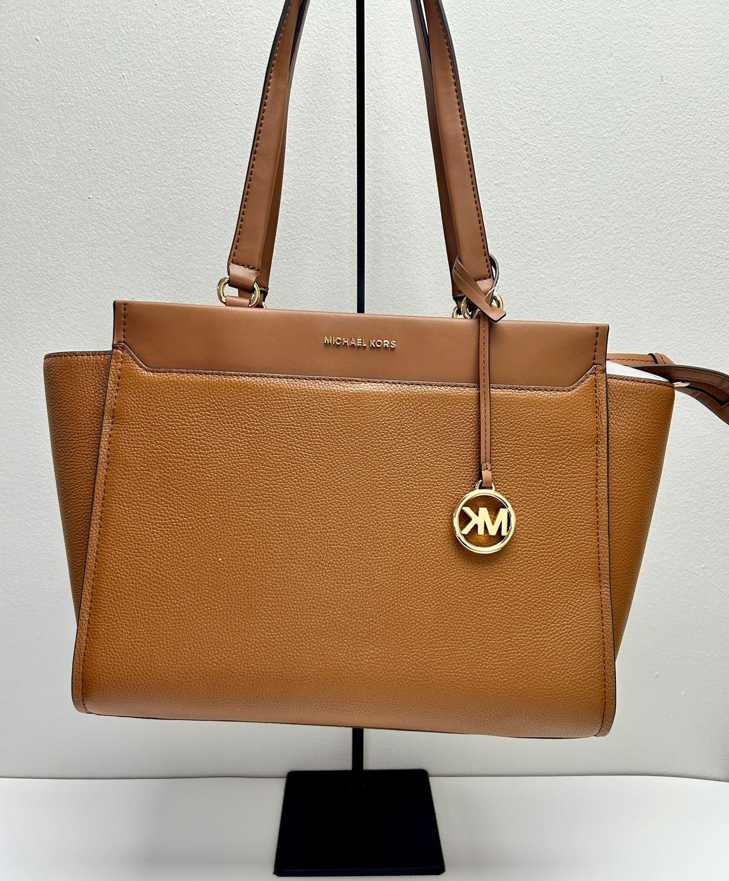 MK Graham Large Leather Top Zip Tote