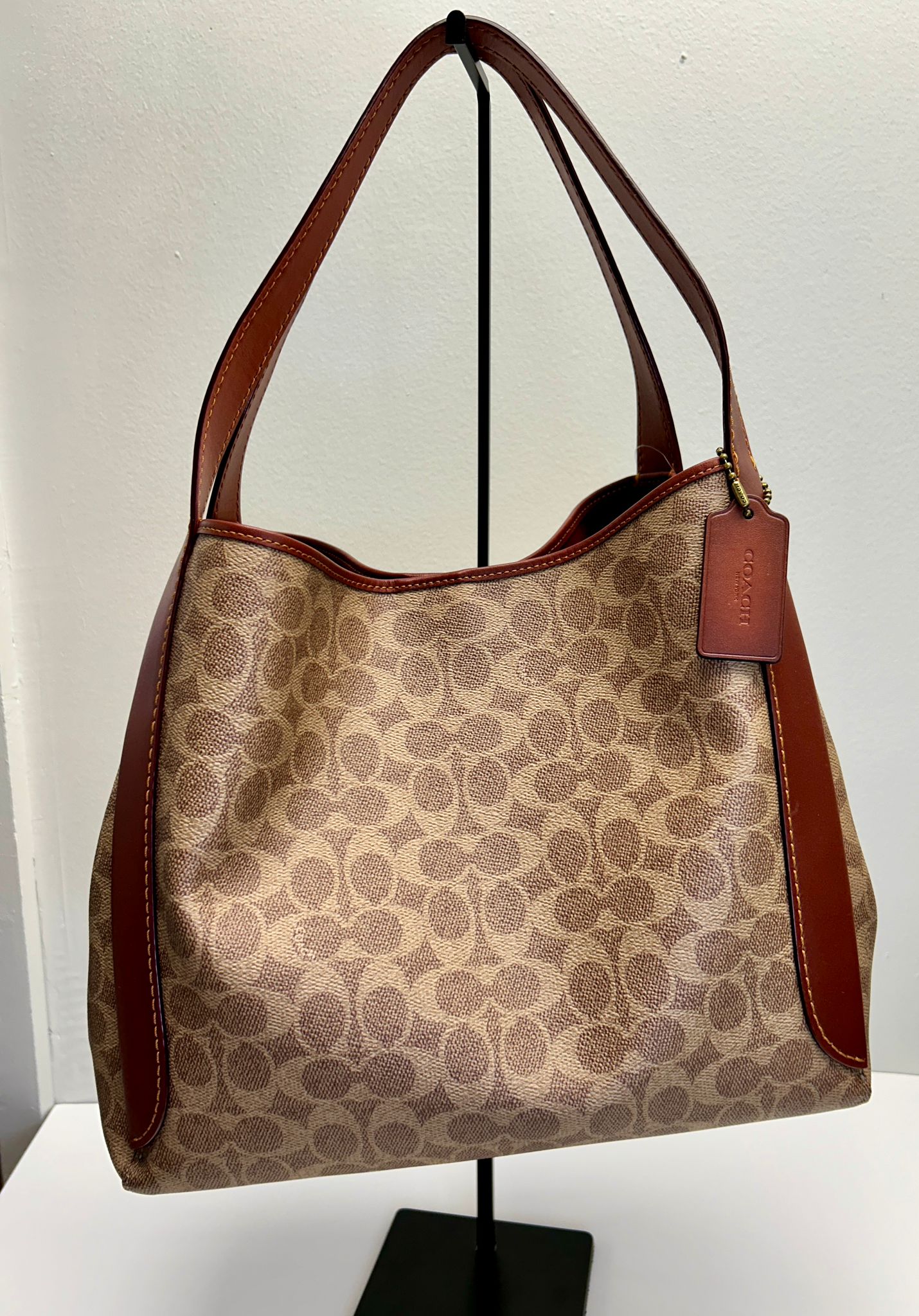 Coach Coated Canvas Signature Hadley Hobo