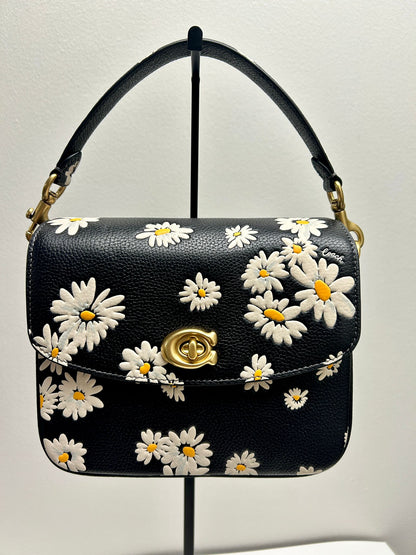 Coach Cassie Floral Print Leather Crossbody