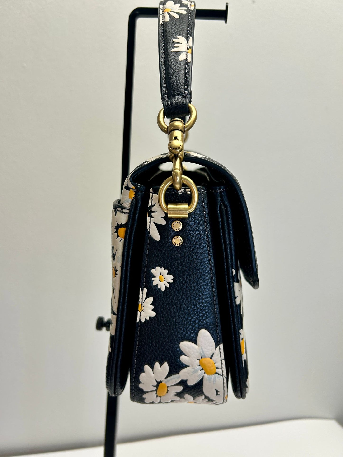 Coach Cassie Floral Print Leather Crossbody