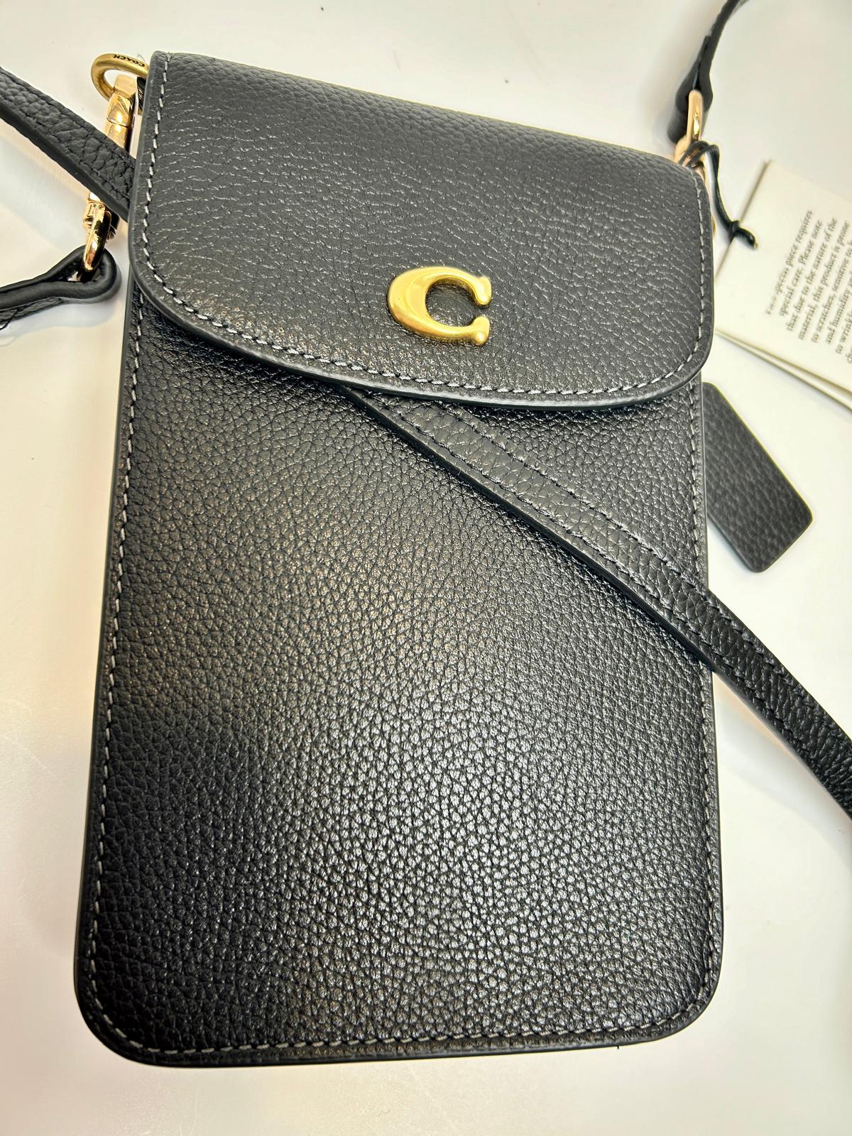 Coach Phone Crossbody 100 % Leather