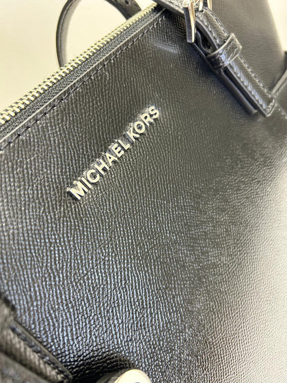 MK Charlotte Large Saffiano Leather Top-Zip Tote Bag